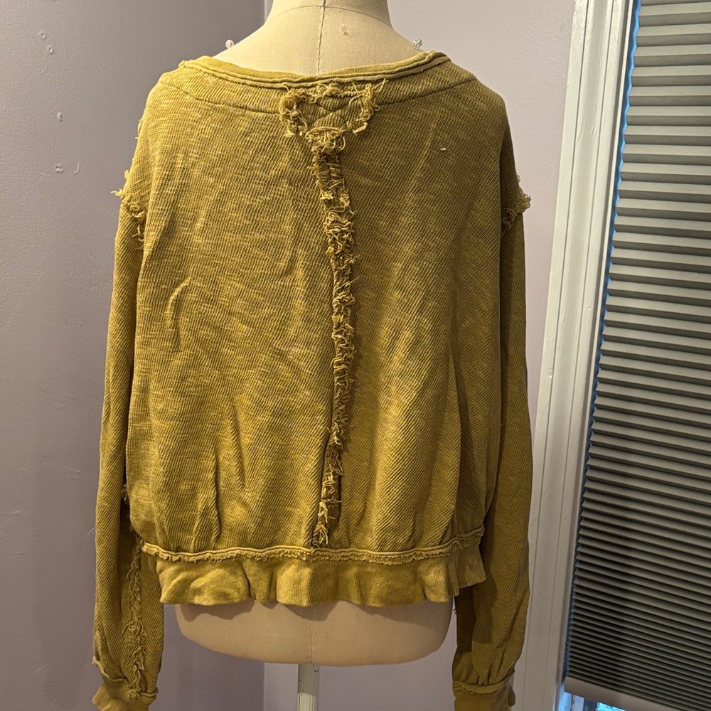 We The Free Olive Button-Down Shirt - Picture 2 of 6